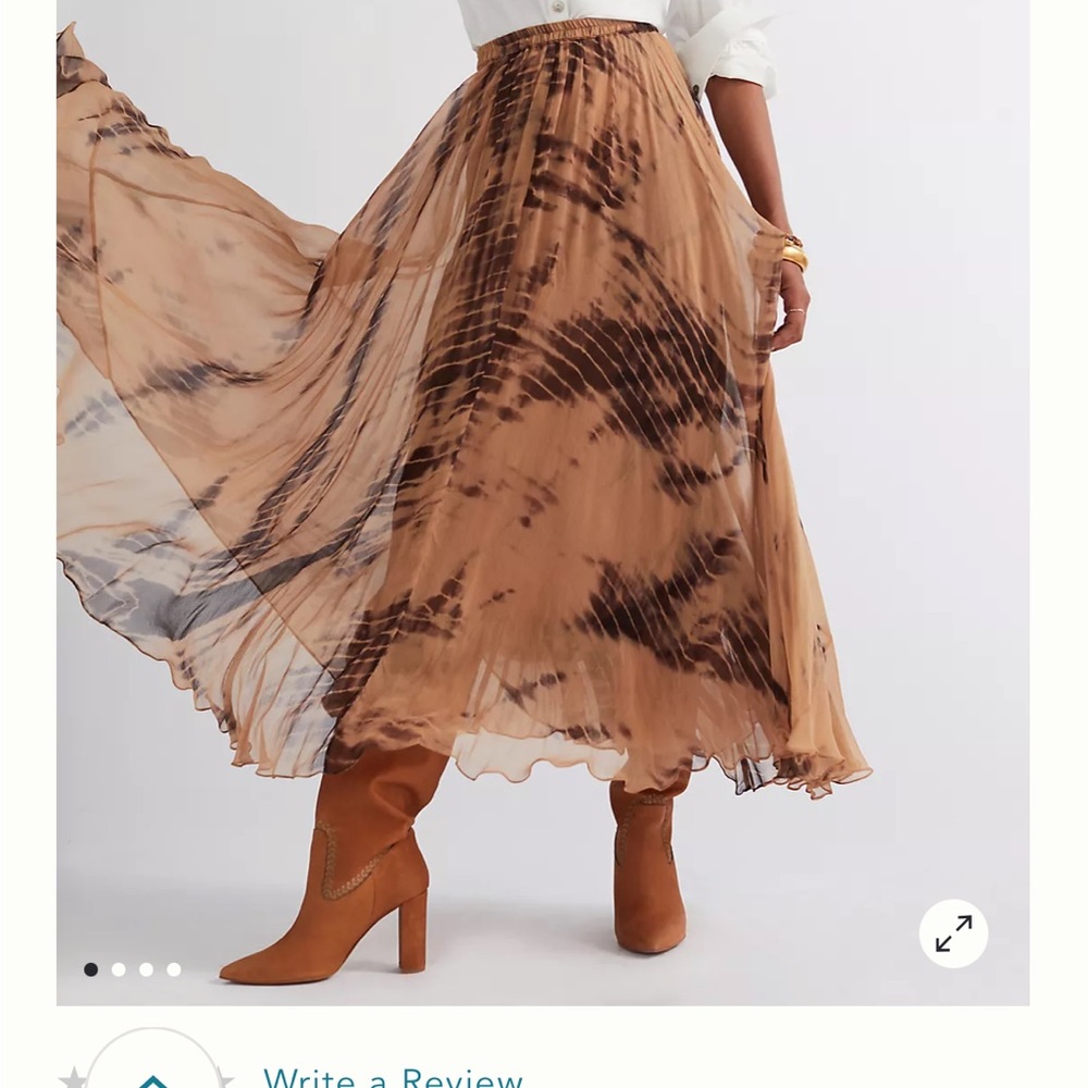 Brand new Mes Demoiselles shibori tie dye maxi skirt